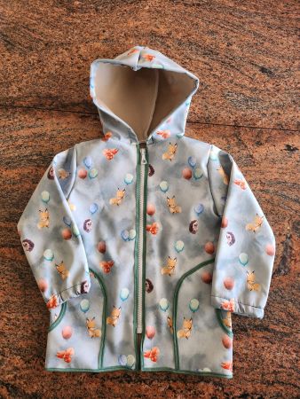 Herbst Softshell Jacke, Füchse, Grösse 98, neu