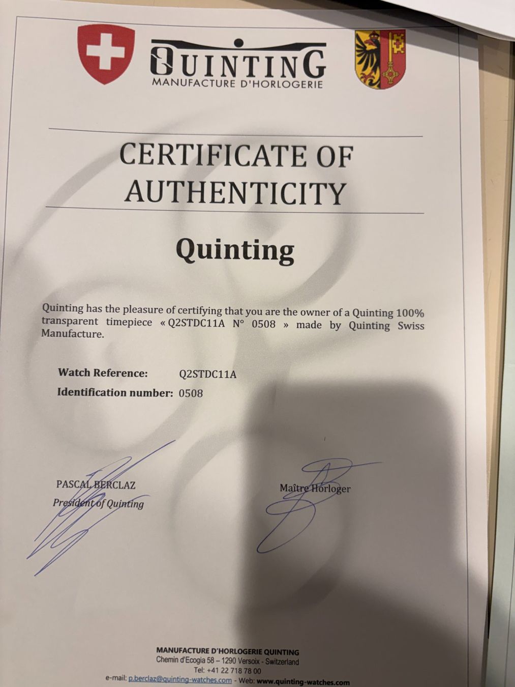 Orologi: Quinting Cyclone Q2 – Usato da Zermatt venduto da Schindler_Zermatt 6