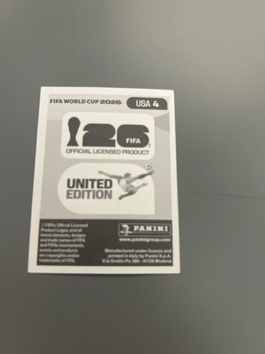 Panini Carte collezionabili: Panini Sticker USA 4 Tim Ream – Nuovo (secondo la descrizione) da Boniswil venduto da sim_7zhp 1