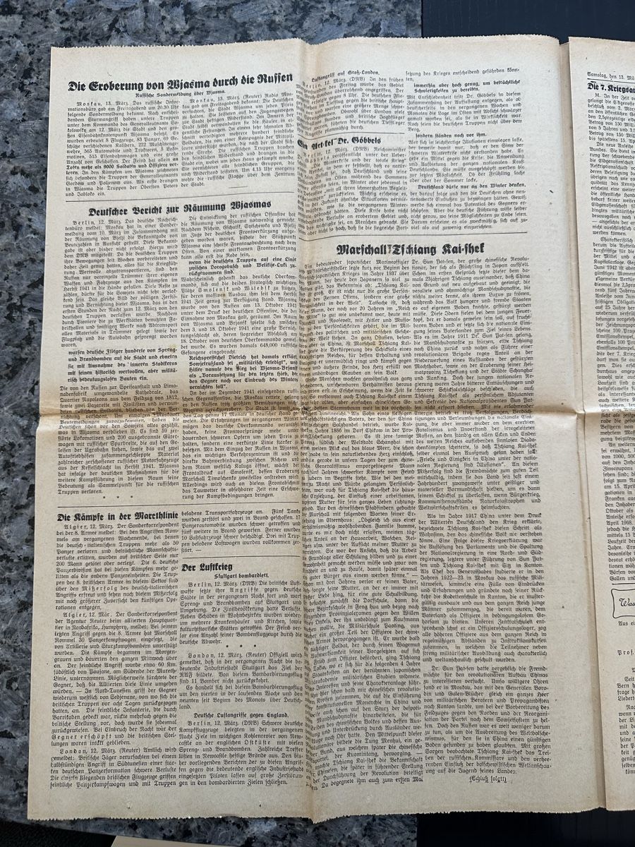 Riviste & Magazine: Oltner Tagblatt vom 13. März 1943 – Usato da Kappel SO venduto da pat_7gxd 1