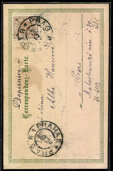 Cartoline postali: Handgemalt: Junckfrau von Odleán, Dame  – Usato da Berlin venduto da bartko-reher 1