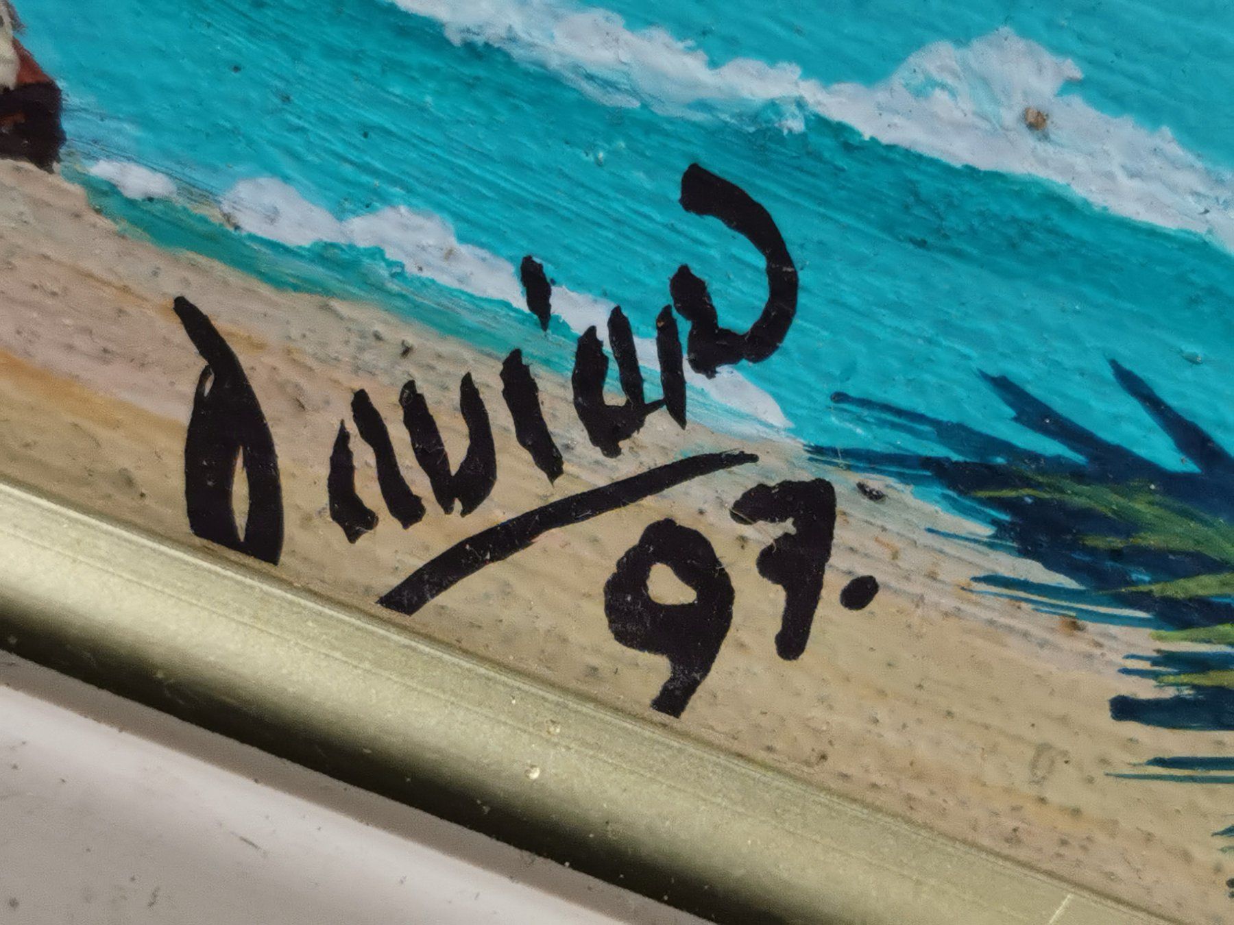 Gemälde: HUILE SUR TOILE SIGNÉE ET DATÉE 97 – Gebraucht aus Genève von Qanil77 2