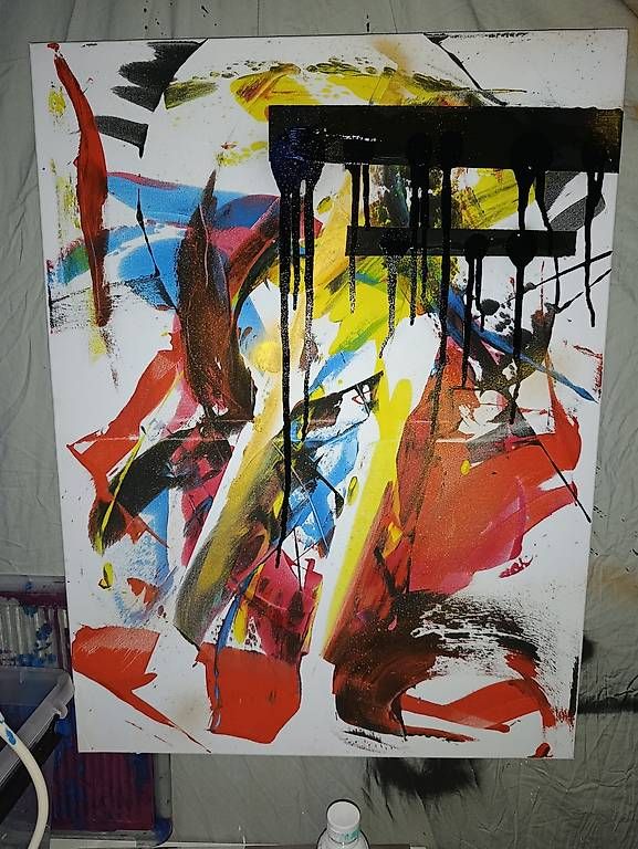 Foto & Immagini: "DRAMATIC HORIZONS astratto 60x90  – Usato da Bellinzona venduto da ARCAOS.ART 1