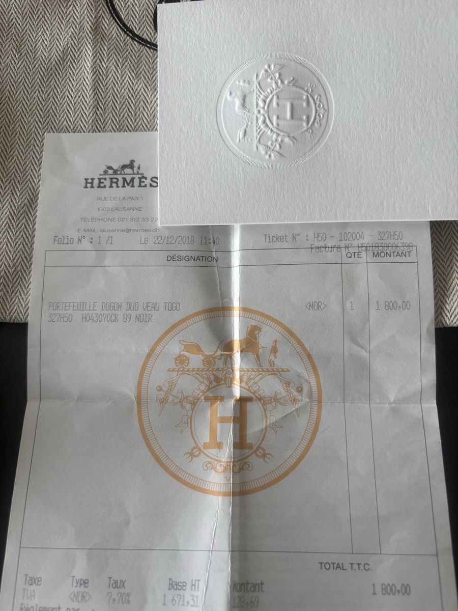 Hermès Portafogli: Hermès portefeuille Dogon – Usato da Chamby venduto da vuittonista 3