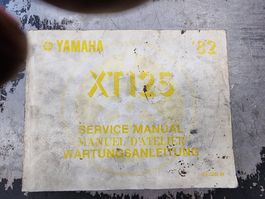 Yamaha XT125, Service Manual, 1982, Werkstatthandbuch