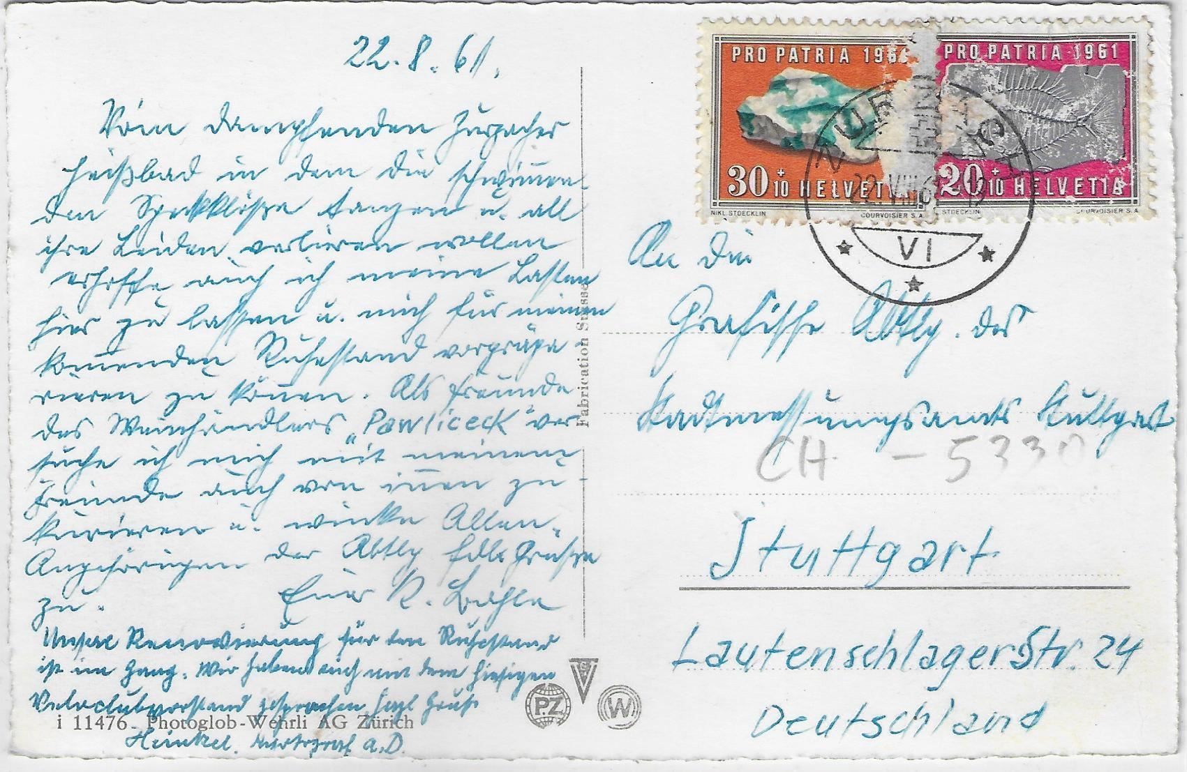Cartoline postali: Zurzach - Generalansicht – Usato da Ettingen venduto da Kartenplanet 1
