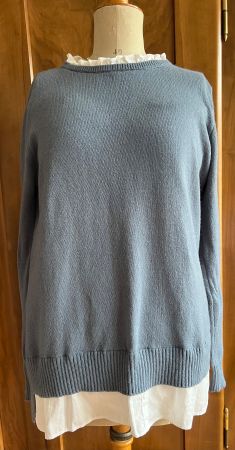 Winter Pullover mit Hemdkragen, Gr. XL wie neu!