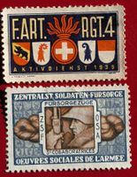 SOLDATENMARKE FELD ART. BERN BASEL SOLOTHURN FÜRSORGE 1939*
