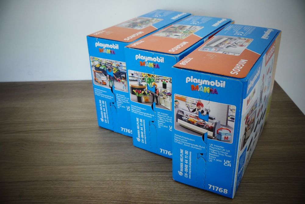 Migros Jeux de construction: Playmobil Migros Mania 3 Sets 71764 + 71765 + 71768 (Neu) – Neuf avec emballage d'origine à Bassersdorf par retrolab 2