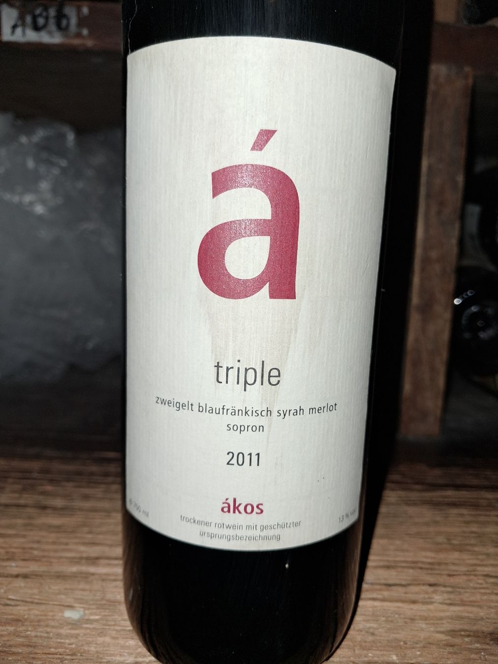 Wein: Ákos Triple de Sopron 2011 – Neu und originalverpackt aus Le locle von juliensaran