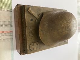Briefbeschwerer Wehrmann Stich 1914 Luzern