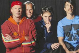CHAD SMITH original in person Autogramm Grossfoto / signiert