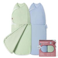 Momcozy Pucksack Baby 0–3 M. 2er-Set Blau/Grün Neu