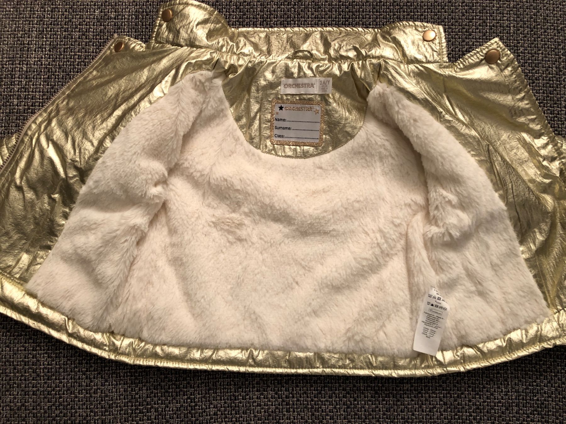 Giacche & Cappotti: Goldene Jacke, gefüttert, Gr. 98 – Nuovo (secondo la descrizione) da Ottenbach venduto da snla_scc9 4