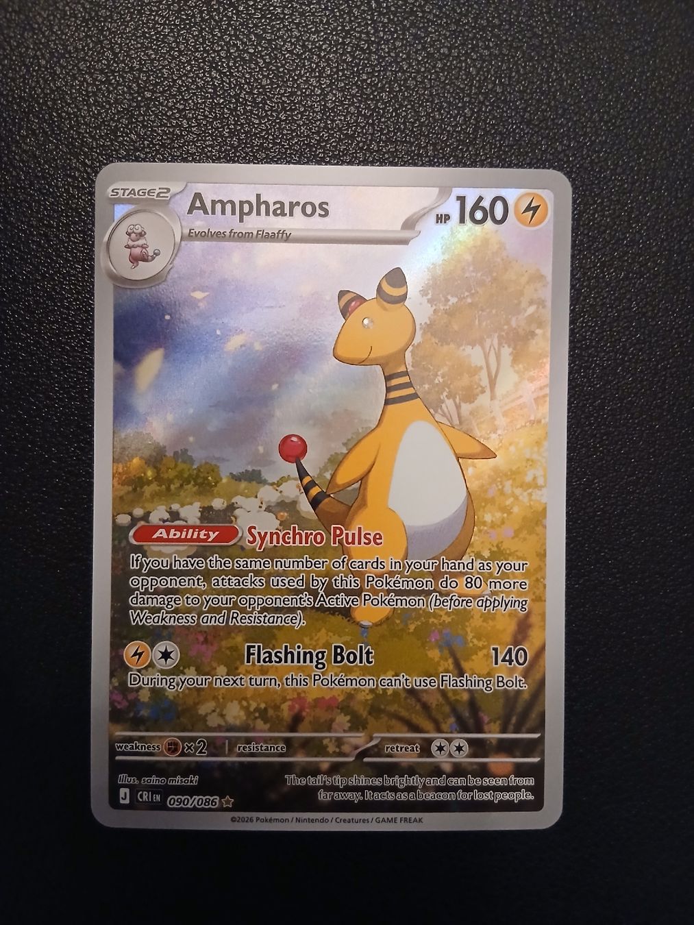 Pokémon Carte collezionabili: Ampharos Chaos Rising Pokémon EN – Nuovo (secondo la descrizione) da Regensdorf venduto da Baba_Basar