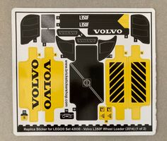 Lego Technic 42030 Volvo Radlader Stickerset Replica