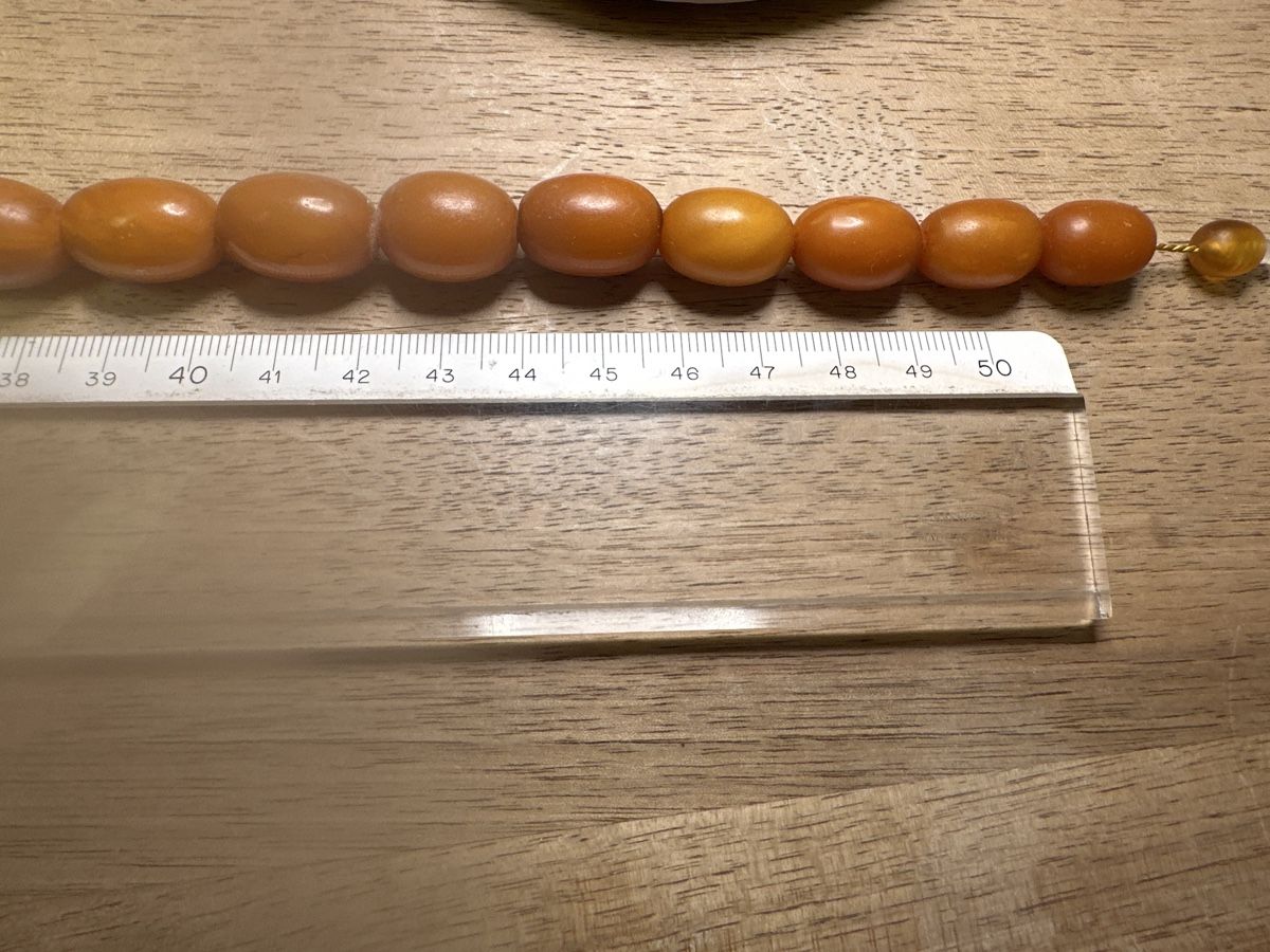 Ketten: Bernsteinkette antik 54 cm lang, ca 58 g – Gebraucht aus Thalwil von mabara42 1