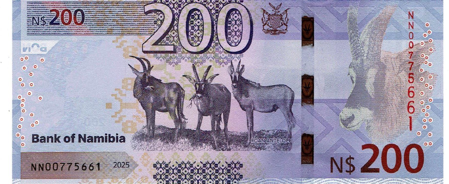 Banconote: Namibia 200 Dollar P-24 New Design UNZ – Nuovo (secondo la descrizione) da Steffisburg venduto da ber_8htf 1