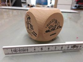 Holzwürfel mit lustigen Ideen 6x6x6 cm