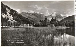 Champex - Les hôtels et le Grand Combin