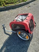 Veloanhänger für Hunde rot/schwarz