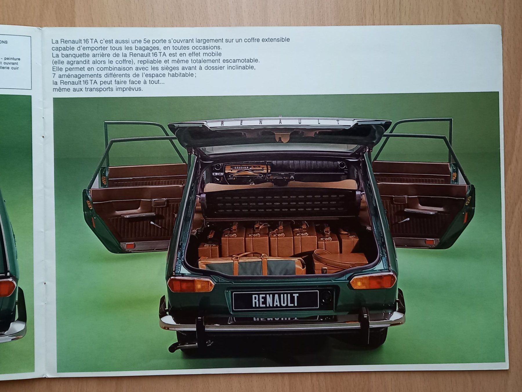 Renault Dokumente: Prospekt Renault 16 TA von 1970 – Gebraucht aus Eschlikon TG von rnlt 3