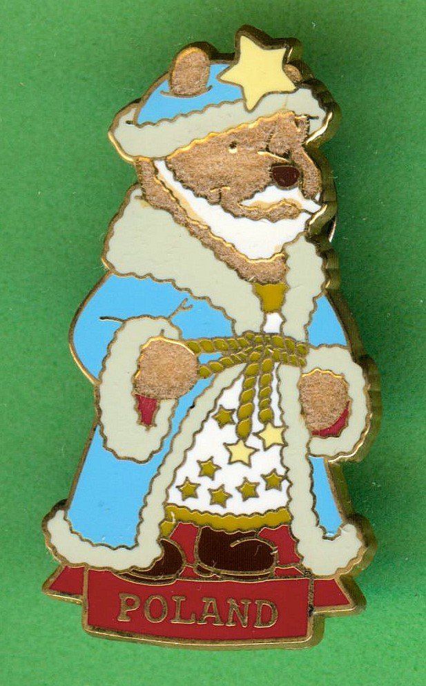 Disney Placchette & Badge: DISNEY  Santa  POOH  Polen – Usato da Winterthur venduto da Sammleroase