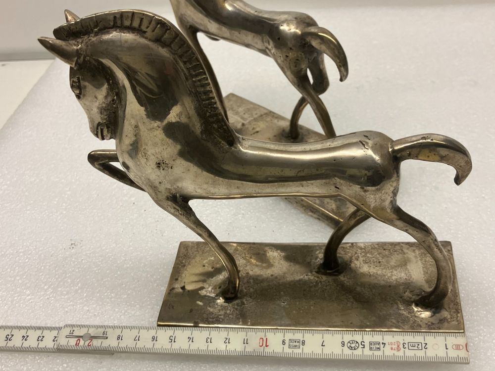 Skulpturen & Statuen: Design-Klassik: 2 spezielle Pferde-Rössli Skulpturen - Guss – Gebraucht aus Thun von retoolinoo 7
