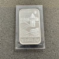 1 Unze Silber Barren Schöne Schweiz Luzern ovp