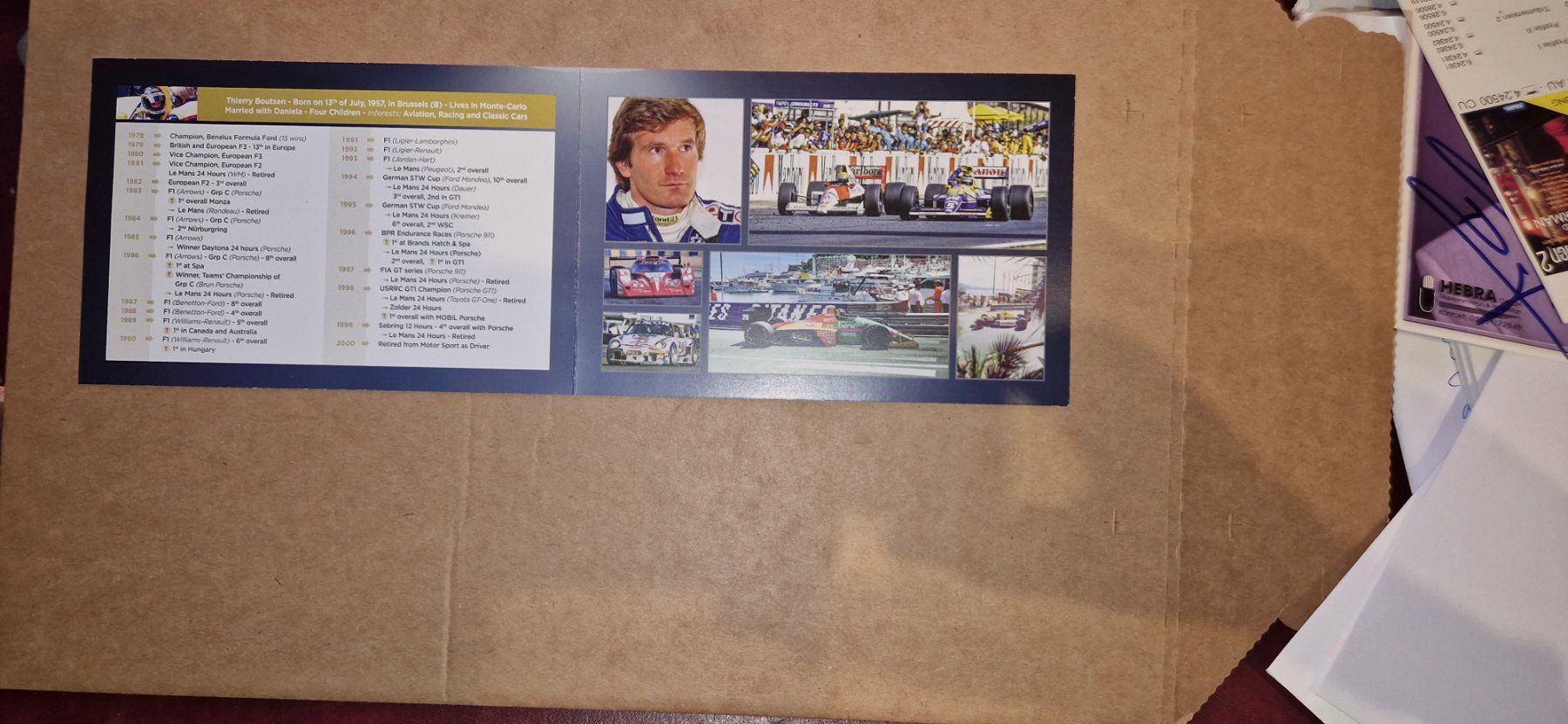 Autografi: Therry Boutsen - handsigniert – Usato da Menziken venduto da Autogramme 1