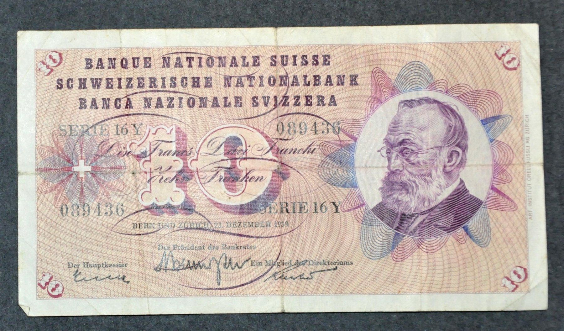Banconote: 10 Franken Banknoten – Usato da Andwil TG venduto da Wanton25 6