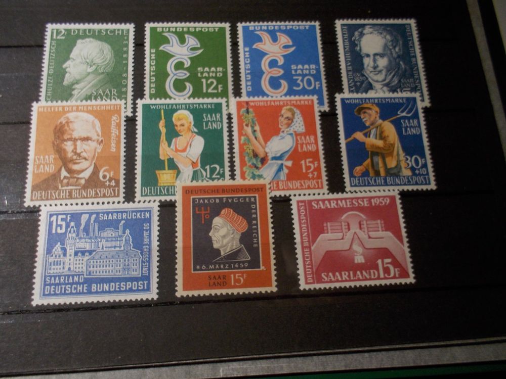 Briefmarken Saarland 1920 Bis 1959