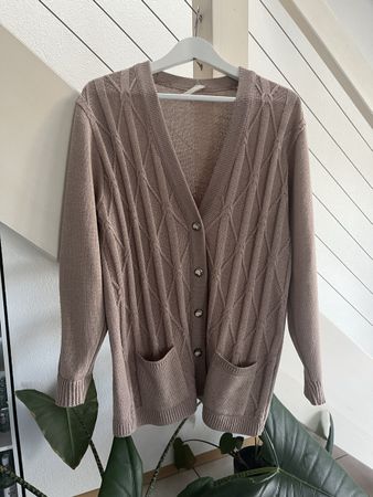 Vintage Strickjacke beige