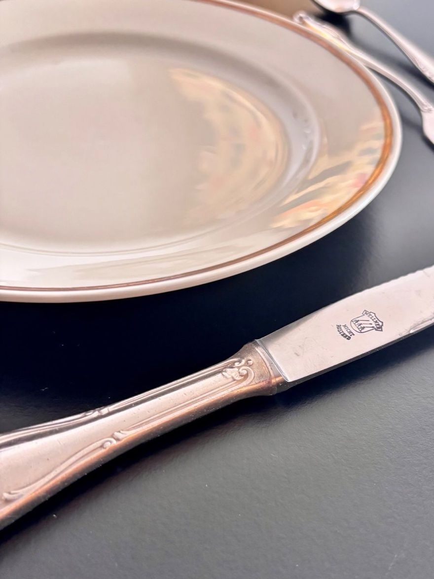 Set di piatti: Edles Tafelset mit versilbertem Besteck – Usato da Bottmingen venduto da ale_lls9 1