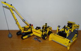 Lego Technic / City - 3 grosse Baumaschinen - alle komplett