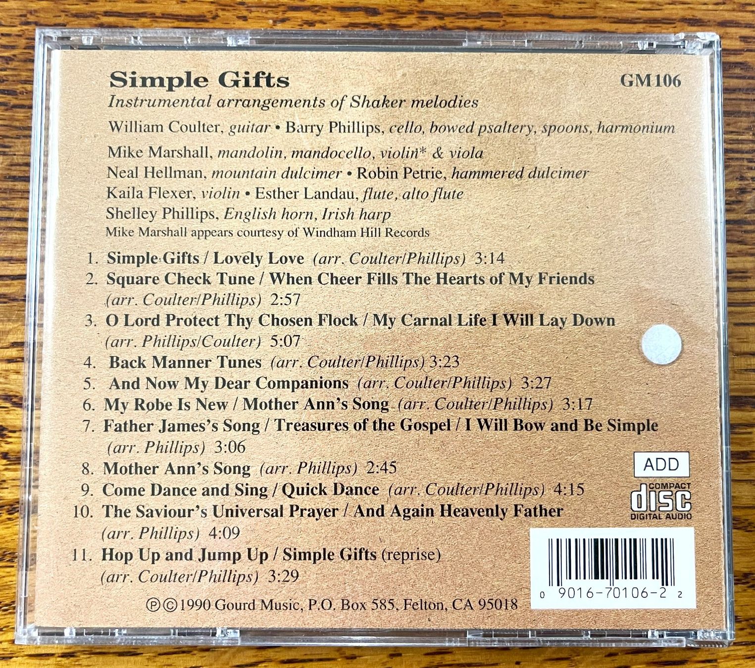 CDs: Simple Gifts CD – Gebraucht aus Oftringen von Vucki 1