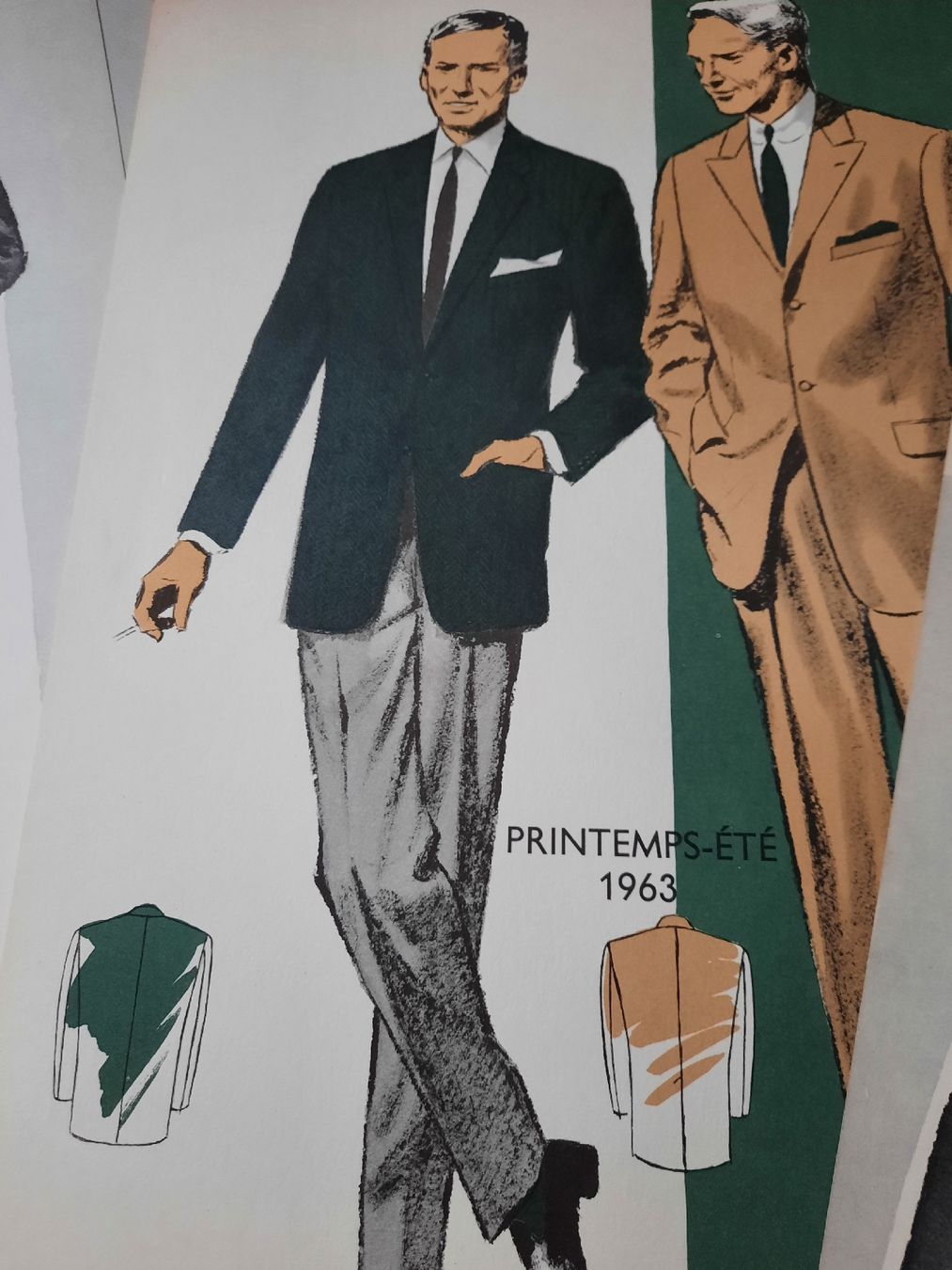 Stiche: 4 anciennes GRAVURES DE MODE, de 1963 – Gebraucht aus Le Locle von marylise01 4