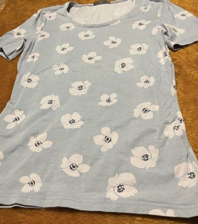 Maglietta donna Nüf Nüf floreale azzurra👌tgS/M