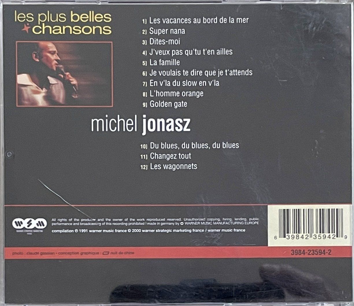 CD: Michel Jonasz - Les plus belles chansons – Usato da Savagnier venduto da Ne2065 1