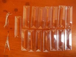 15 Kristallanhänger - Plaketten für Kronleuchter