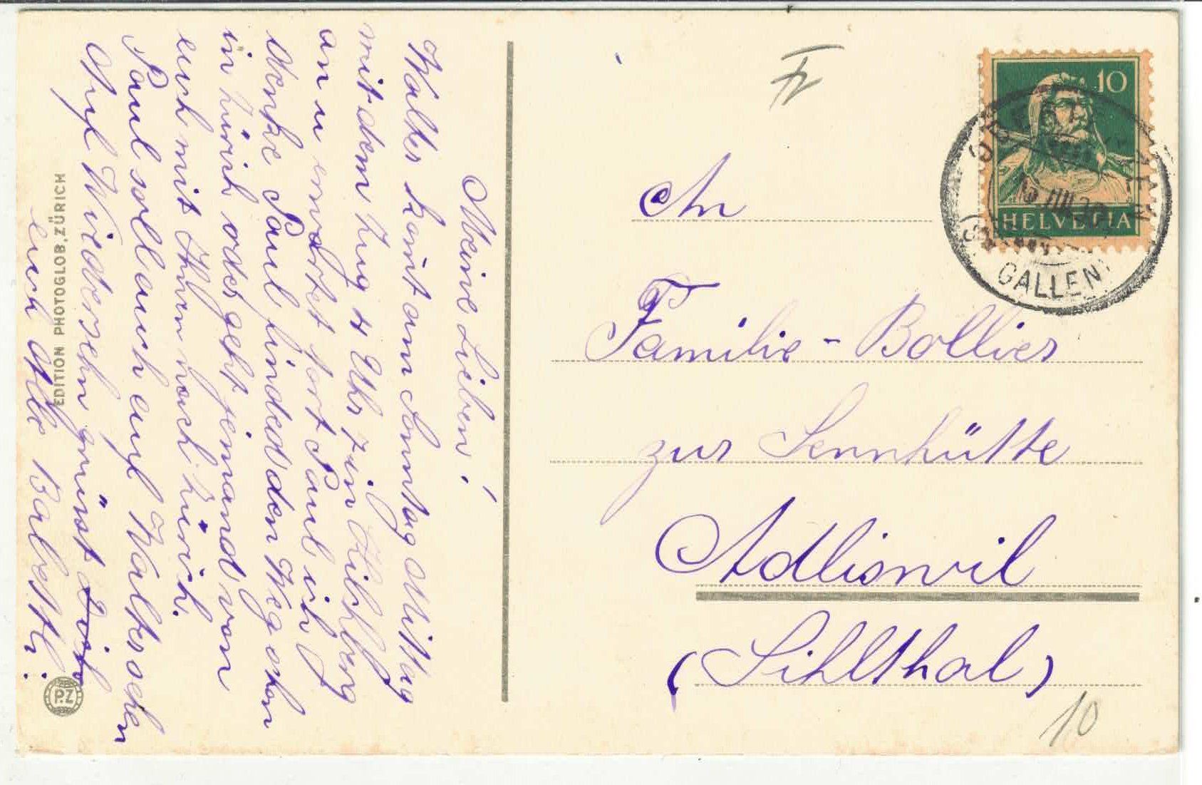 Cartes postales: Wallenstadt - Generalansicht - Litho – D'occasion à Ettingen par Kartenplanet 1