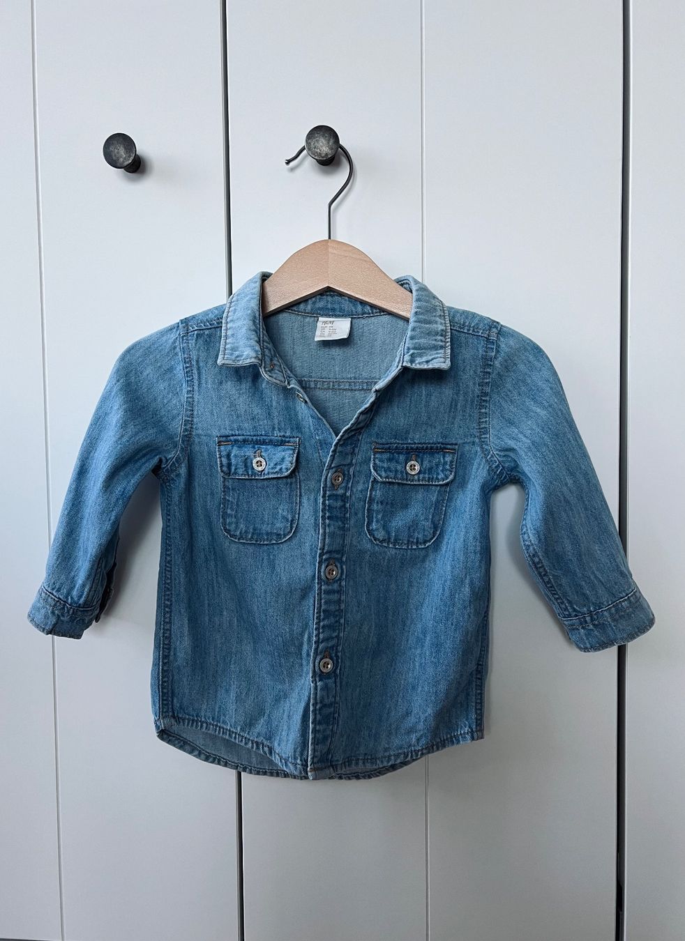 H&M Camicie, Top & T-shirt: H&M, 68, Hemd, jeans, blau – Nuovo (secondo la descrizione) da Burgdorf venduto da rulan 1
