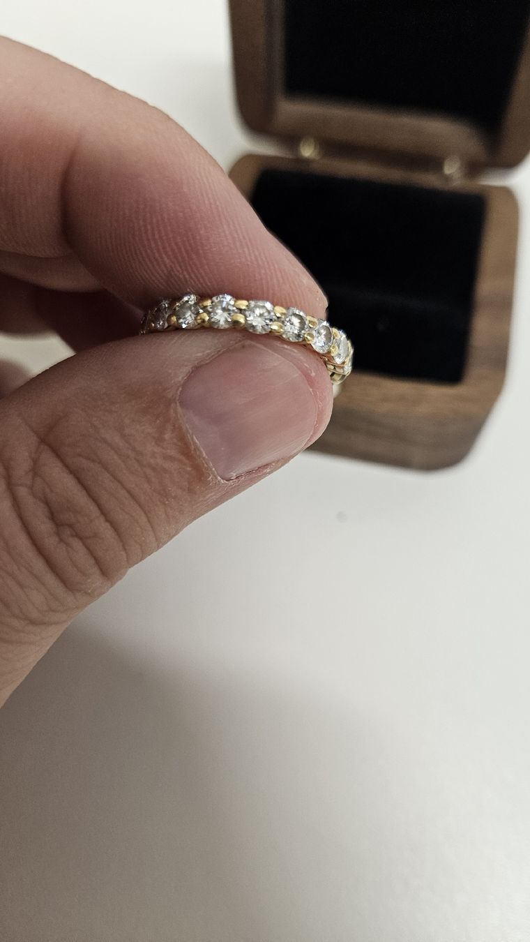 Anelli: Fedina brillanti oro giallo 18 ct – Usato da Pura venduto da and_8dzs 1