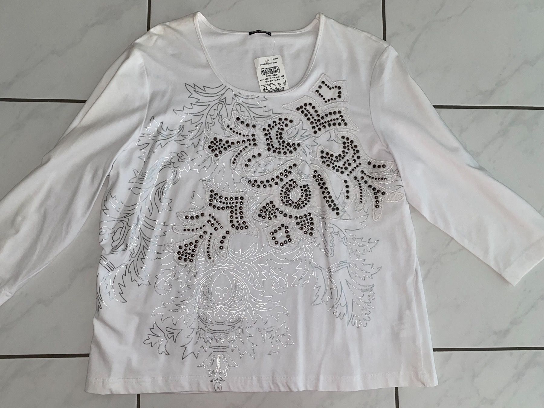 Gerry Weber Maglioni & Felpe: Gerry Weber Pullover Pulli Sweatshirt Shirt Nieten 44 – Nuovo (secondo la descrizione) da Suhr venduto da OhLola 2
