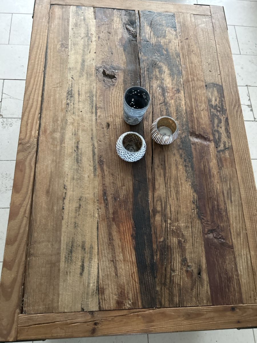 Tavoli: Rustikaler Couchtisch/ Rollentisch, Vintage Look – Usato da Minusio venduto da monette08 2