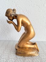 R. Kaesbach, Original, Bronze Skulptur, -Trinkende- selten