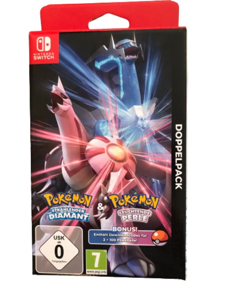 Pokémon Spiele: Pokémon Strahlender Diamant Leuchtende Perle DE Doppelpack – Neu und originalverpackt aus Zürich von Gamecards