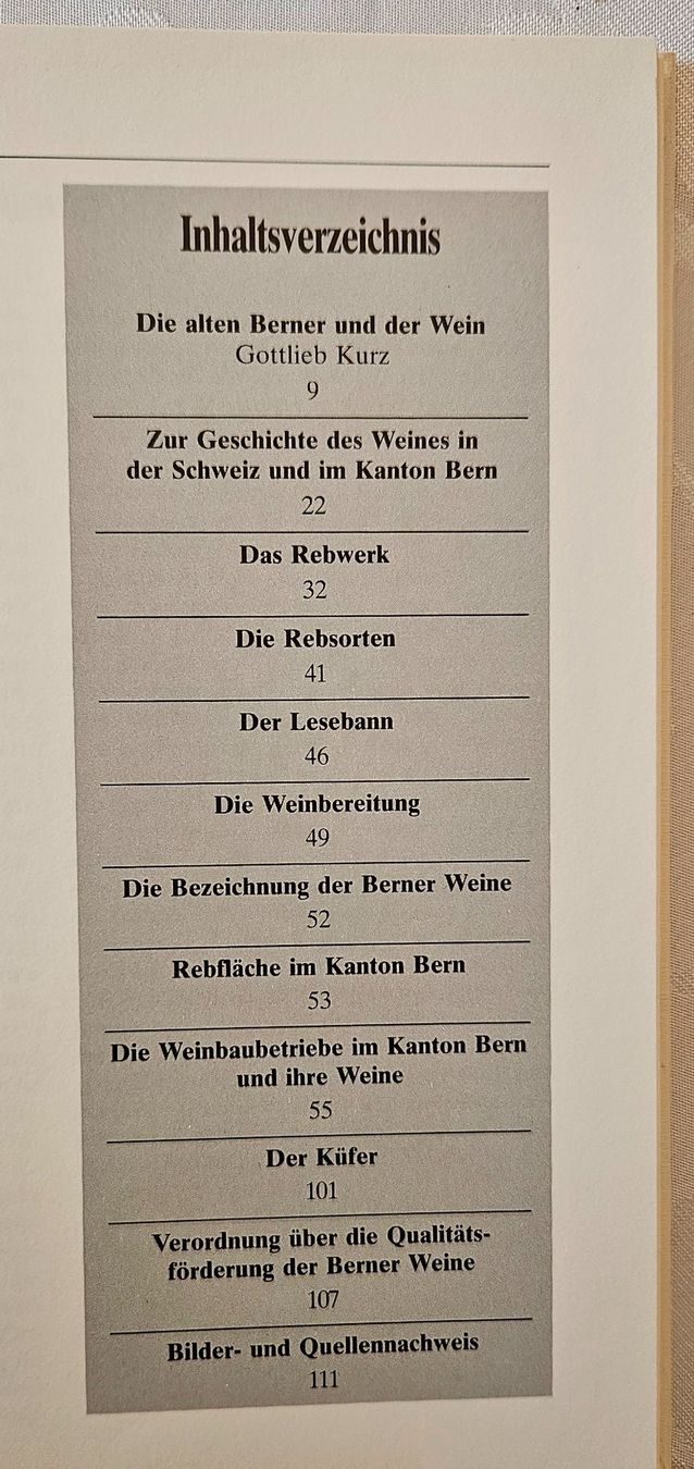 Libri: Sachbuch 'Berner Weinbüchlein' (1985) – Usato da Küsnacht ZH venduto da scholli58 3