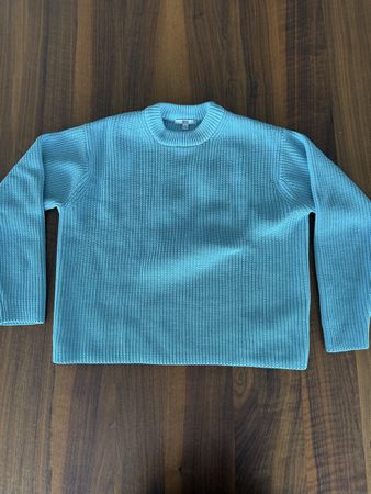 Uniqlo Strickpullover, Gr S, petrol/türkis- NEU