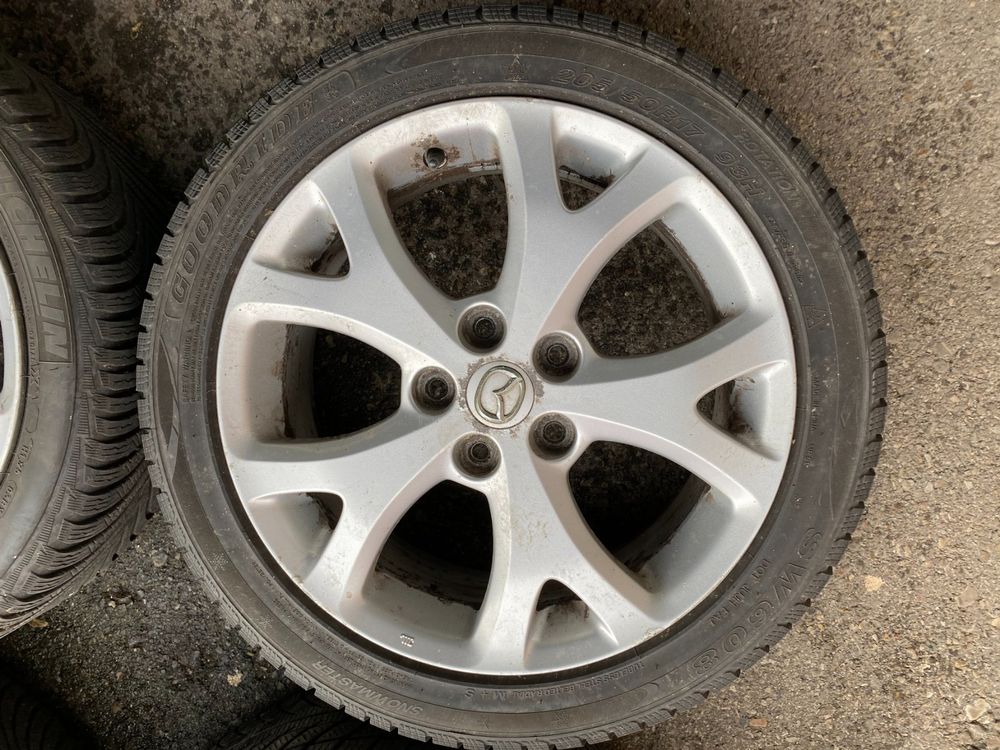 Alufelgen 6,5x17 mit Winterpneu 205/50/17Zoll*Original Mazda (Gebraucht ...